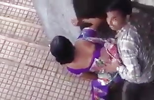 XXX مقعد, زن و شوهر, گیر افتاد, در,